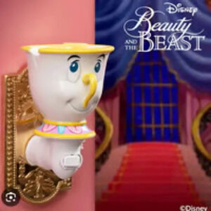 NWT Disney Scentsy Beauty & The Beast Chip Teacup Plug In Wax Warmer